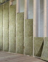 Isolation anti-bruit au feu Batt 16 ''et 24'' laine de roche bois et goujon en acier réduction du bruit ASTM C432 isolation de batte en laine de roche