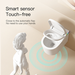 Sapce-tiết kiệm không có vành tường treo nhà vệ sinh thông minh CHẬU VỆ SINH thông minh WC Siphon tự động commode nhà vệ sinh thông minh treo tường - Product Image 4