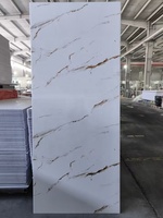 Panel de Pared para Ducha de PVC con Acabado UV, Mármol Blanco Carrara Galaxy, 1/1.2m, de la Mejor Calidad, Impermeable, para Decoración de Baños