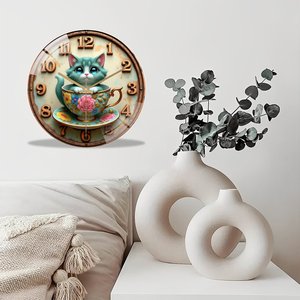 Reloj de Pared de Vidrio de 30x30cm para una <span class=keywords><strong>Fusión</strong></span> de <span class=keywords><strong>Empresas</strong></span> con Logotipos Combinados Personalizados - Product Image 3