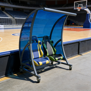 Banquillo Plegable y Resistente para Jugadores de Fútbol, 8 Asientos, Protección UV, Portátil, para Todas las Estaciones, Asientos para Estadio - Product Image 4