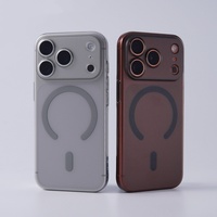Coques de téléphone magnétiques ultra-fines en PC rigide mat translucide pour iPhone 17 12 13 14 15 16 Pro Max 17 Air – Vente en gros – Housse de protection