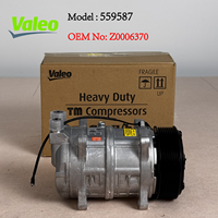 Compresseur de climatisation Valeo TM16 100 % neuf et original, référence OE : Z0006370, unité principale 12V 8PK 119mm, fixation par oreilles, pompe de climatisation pour mini-bus et réfrigération