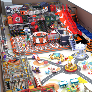 Equipo de Juego Infantil Personalizado, Parque Infantil Interior con Temática de Carretera Urbana, con Tobogán, Piscina de Pelotas, para Centro de Entretenimiento Familiar en Centro Comercial - Product Image 4