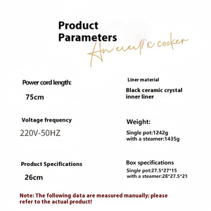 Marmite électrique multifonctionnelle haut de gamme de 4 L avec couvercle en verre trempé et revêtement antiadhésif pour un usage domestique et hôtelier - Product Image 6