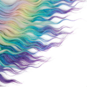 Estensioni per <span class=keywords><strong>Capelli</strong></span> Sintetici all'Uncinetto 24 Pollici, Onda d'Acqua per Trecce Colorate Arcobaleno, Ricci Profondi ANNA Tinti - Product Image 6