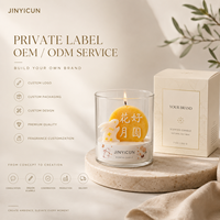 Juego de Velas Aromáticas de Osmanto para el Festival de Medio Otoño, Vela en Frasco de Vidrio con Forma de Luna, Estilos Variados, Personalización OEM para Decoración del Hogar en Días Festivos