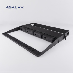 1U 19-inch rackmount MPO glasvezel patchpaneel voor 4 LGX cassettes, plastic MPO LC, 96 vezels voor datacenters/netwerken - Product Image 4
