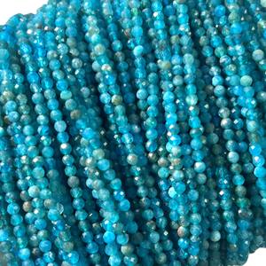 Elegantes cuentas redondas facetadas de apatita de 4mm, cuentas sueltas de piedras preciosas <span class=keywords><strong>Edelstein</strong></span> para ceremonia religiosa - Product Image 6