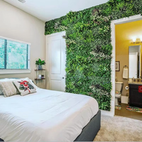 Panneaux de clôture décoratifs en haie artificielle, panneaux muraux extérieurs en feuilles vertes, faux gazon, plantes pour la décoration de jardin, l'intimité et l'aménagement paysager