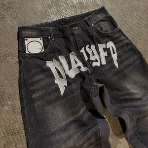 Pantalones Vaqueros de Mezclilla Bordados Personalizados para Hombre, Jeans de Diseñador - Product Image 3