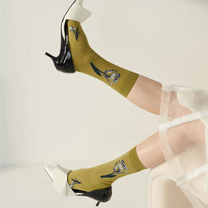 ถุงเท้าขิงประดับตกแต่งด้วยม่านตา<span class=keywords><strong>ส</strong></span>ีเหลือง<span class=keywords><strong>ไอ</strong></span><span class=keywords><strong>ริ</strong></span><span class=keywords><strong>ส</strong></span>ของผู้หญิงหรูหราทันสมัยอเนกประ<span class=keywords><strong>ส</strong></span>งค์นุ่มและใส่สบาย - Product Image 6