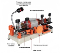 Máquina de Cortar Llaves con Cortador Externo, Herramientas Profesionales para Cerrajeros, Máquina Manual para Cortar Llaves de Auto