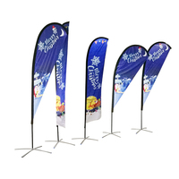 Drapeau de plage extérieur personnalisé, bannière, design sur mesure, portable, durable, imperméable, écologique, avec mât en alliage d'aluminium et fibre de verre