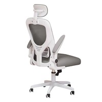 Chaise de bureau ergonomique réglable pour la maison, le bureau, les étudiants et les dortoirs, avec dossier relevable en maille et structure métallique, accoudoirs pivotants, idéale pour l'e-sport