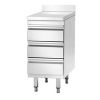 Table de travail industrielle de haute qualité à 2 niveaux en acier inoxydable pour équipement de cuisine