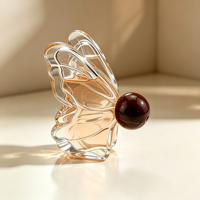 Flacon de parfum féminin de Dubaï au design unique de papillon, 30 ml, 100 ml, flacons de parfum vides colorés, boîte cadeau, atomiseurs de parfum