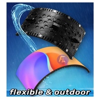 Pantalla LED Flexible para Exteriores 3840*2160 Resistente a la Humedad y al Polvo, Pantalla Curva Comercial para Exteriores