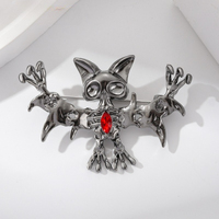 Broche de Murciélago de Halloween, Pin de Alta Gama, Accesorio para Mujer, Joyería