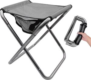 Soporte de aleación de aluminio, taburete plegable ligero para acampar, silla fácil para viajes al aire libre, senderismo, barbacoa, pesca, Playa - Product Image 1