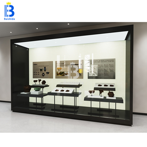 Modern Art Gallery Interior Furniture Design Museum Antique Glass <strong>Display</strong> Cabinet With Automatic Glass Door Museum Showcase - Product Image 1