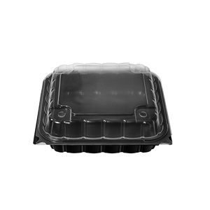 8x8x3 1000ml <strong>square</strong> Microwave Safe Clamshell Disposable Lunch Box Microwavable <strong>Plastic</strong> PP Food to Go Takeaway <strong>Container</strong> - Product Image 6