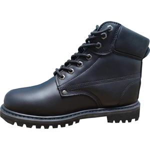 SLS-B14F6 en cuir pleine fleur 6 "Machine à coudre doublure Construction industrielle en acier orteil chaussures de sécurité bottes chaussures de travail bottes - Product Image 4