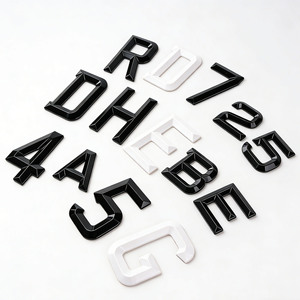 Emblema Auto 3D Cromato a Forma di Lettera A, Adesivo Universale in Zinco con Tecnica di Fusione per Decorazione Auto, Camion e SUV a Tema Angelo - Product Image 2