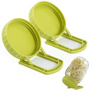 Nuevo Kit <span class=keywords><strong>de</strong></span> Germinación <span class=keywords><strong>de</strong></span> <span class=keywords><strong>Semillas</strong></span> con Tapas <span class=keywords><strong>de</strong></span> Plástico y Soporte, Fácil <span class=keywords><strong>de</strong></span> Usar, para Frascos Mason <span class=keywords><strong>de</strong></span> Boca Ancha - Product Image 1