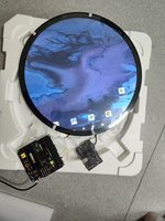 Écran publicitaire LCD rond personnalisé de 7'' 15,7'' 23,6'' avec écran circulaire et affichage de type panneau d'affichage avec Android RK3566