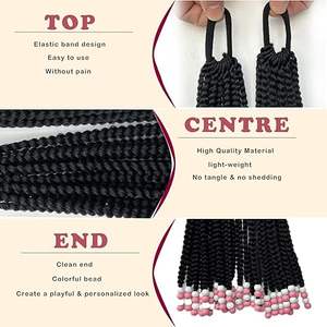 Extensions <span class=keywords><strong>de</strong></span> <span class=keywords><strong>queue</strong></span> <span class=keywords><strong>de</strong></span> <span class=keywords><strong>cheval</strong></span> <span class=keywords><strong>avec</strong></span> perles, tresses, postiches pour enfants, tresses <span class=keywords><strong>avec</strong></span> perles, coiffures tressées protectrices pour filles - Product Image 2