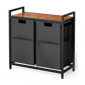 Organizador de Lavandería para Baño, 2 Bolsas Extraíbles para Clasificar la Ropa, Cesto para Ropa Sucia - Product Image 1