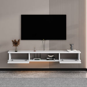 Prix de Gros Meuble de Salon Nouveau Design Suspendu Luxe Léger Meuble <span class=keywords><strong>TV</strong></span> Moderne avec Rangement pour Hôtel - Product Image 5