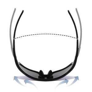 Outdoor Sport Sunglasses Full Rim Spherical <b>Polycarbonate</b> Lens UV Protection Anti Wind Men's Outdoor Sports Goggles - Product Image 3