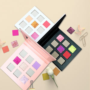 Paleta de sombras de ojos con logotipo personalizado, Etiqueta Privada, alta pigmentación, venta al por mayor, haga su propia paleta de sombras de ojos cuadrada de 9 colores DIY - Product Image 3