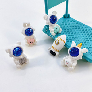 Trendy DIY Mini Rocket Mobile Phone Case Handmade Resin Cartoon Cream Glue Accessories Christmas Art Theme