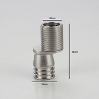 Adaptateur coudé en acier inoxydable 304 pour robinet de douche, pulvérisateur à main, mitigeur triple, durable et résistant à la corrosion