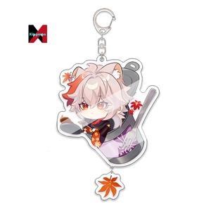 XM jeu Raiden Shogun Tartaglia <span class=keywords><strong>Morax</strong></span> HUTAO XIAO Scaramouche porte-clés pendentif dessin animé Genshined Impact acrylique porte-clés - Product Image 4