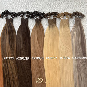 2025 en kaliteli çift Drawnk ucu saç Prebonded Keratin saç ekleme K ucu Keratin, çift çizilmiş, euroeurohair uzatma - Product Image 4