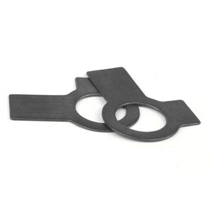 Arandela de bloqueo de <span class=keywords><strong>doble</strong></span> lengüeta negra de acero inoxidable DIN463 - Product Image 2