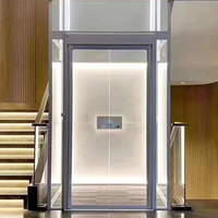 Petit ascenseur résidentiel intérieur/extérieur Ascenseur hydraulique pour villa de 2 à 4 étages personnalisé à vendre