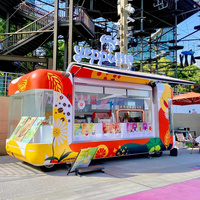 Op Maat Gemaakte Multi-Functionele Mobiele Food Truck Fast Food Towable Ijs Koffie Snack Hotdog Chips Kar Te Koop