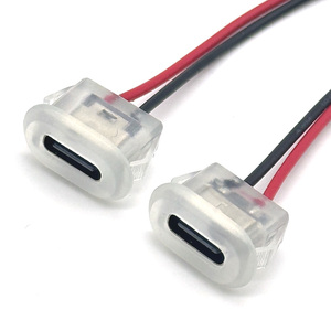 Connecteur USB Type C, prise transparente pour chargeur, prise de charge rapide 3A à courant élevé, femelle Type-C avec boucle de fixation. - Product Image 6