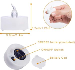 Home Candle Flame-less <strong>LED</strong> <strong>Tealight</strong> Candles 100 Hours Pack of 24 <strong>Tealight</strong> - Product Image 4