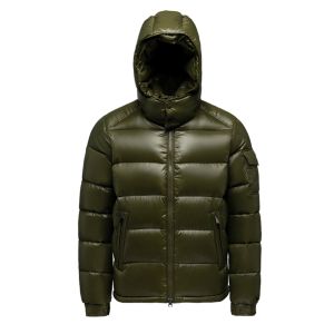Veste d'hiver pour homme Bechance, en duvet imperméable et respirant, couleur argent métallisé, avec capuche et fermeture éclair, pour un style moderne - Product Image 2