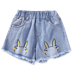 Verano niños borla rasgada niñas pantalones cortos de mezclilla Nueva moda Pantalones calientes de mezclilla - Product Image 6