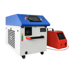 O melhor fornecedor 3-em-1 função 1000w 1500w mini máquina de solda a laser da fibra para a soldagem do metal