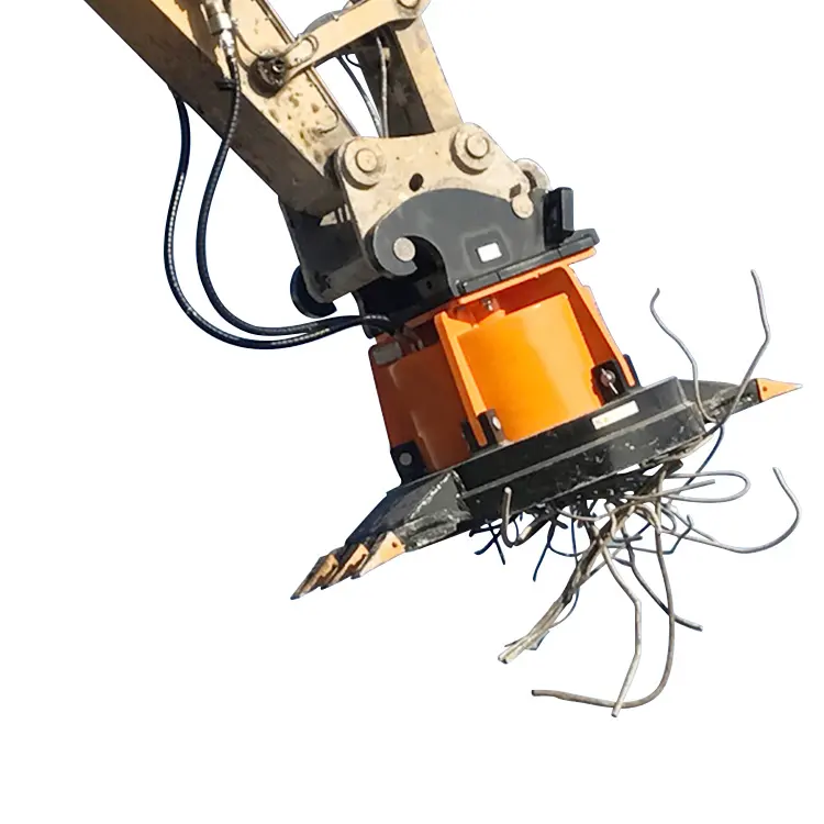 Electroimán de desecho de acero, se conecta rápida y fácilmente a la excavadora para levantar desechos de acero, ahorro de tiempo y medios