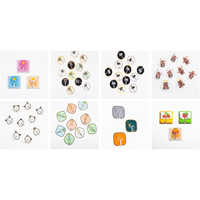 Crochets autocollants personnalisés OEM ODM, 8 modèles, crochets métalliques sans perçage, sans trace, crochets muraux décoratifs, directement de l'usine de Yiwu