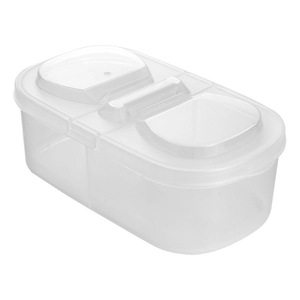 Trong suốt nhà bếp Stackable PP thân thiện với môi kín ngũ cốc khô thực phẩm tổ chức đựng thức ăn <span class=keywords><strong>container</strong></span> thùng kín có nắp đậy lưu trữ - Product Image 5